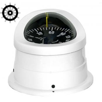 Autonautic C15-0050 pinta-asennettava kompassi 100 mm ruusulla, valkoinen