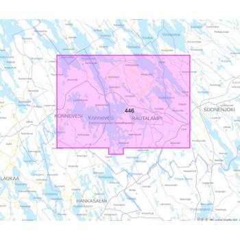 Sisävesikartta 446, Konnevesi – Niinivesi – Iisvesi 1:40 000 2005