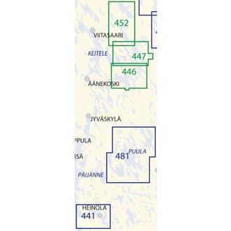 Sisävesikartta 446, Konnevesi – Niinivesi – Iisvesi 1:40 000 2005