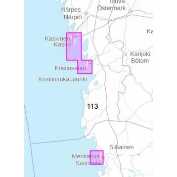 Satamakartta 113, Merikarvia, Kristiinankaupunki & Kaskinen 1: 25 000, 2023