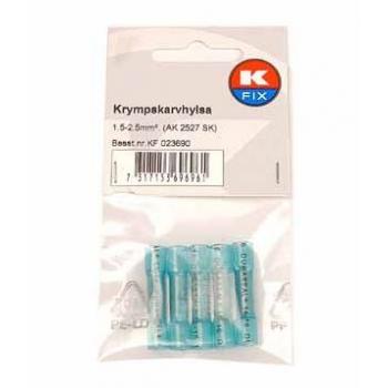 Kutistejatkosholkki 1,5-2,5 mm² sininen 5 kpl / pkt