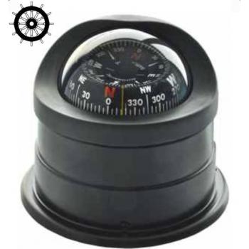 Autonautic C15-0049 pinta-asennettava kompassi 100 mm ruusulla, musta