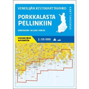 Veneilijän Kestokarttavihko Porkkala-Pellinki, 1:55 000