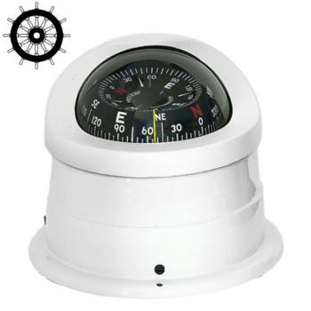 Autonautic C15-0052 pinta-asennettava kompassi 100 mm ruusulla, valkoinen