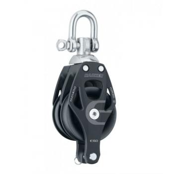 Harken 60 mm Element tuplaploki leikarilla ja hunsvotilla