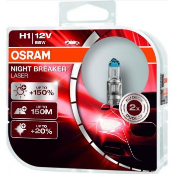 Osram Night Breaker Laser 12V H1 55W 2 kpl